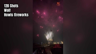 Liuyang Mandarin Fireworks 1.4G Consumer Cake Fireworks 120 Shots Wolf Howls πυροτεχνήματα μπαταρίες