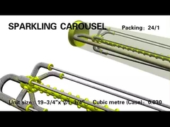 Καρουζέλ Χρόνος Φανάρι Sparkler, Μανδαρίνι Χριστούγεννα Γάμος Παιχνίδια Πυροσβεστική