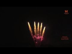 Liuyang 1,3g Un0335 Pyrotechnics Fireworks 1,2 ιντσών 25 βολών Επαγγελματική τούρτα πυροτεχνημάτων προβολής