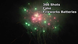 366 Shots Cake Fireworks Batteries 1,4g Big Fireworks Pyrotechnics for New Year Christmas Wedding