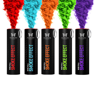 Chinese Factory Wholesale Colorful Smoke Daytime Fireworks 30s Seconds Wire Pull Smoke Flare Color Bomb for Wedding Smoke Flares