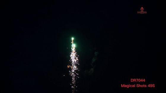 Υπαίθρια μαγικά πυροτεχνήματα χαντρών οβελών πυροβολισμών 49s κινεζικής γλώσσας για τον εορτασμό