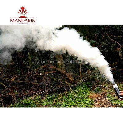 Mandarin Wire Pull Daytime Fireworks , Orange Red White Hand Flare Signal