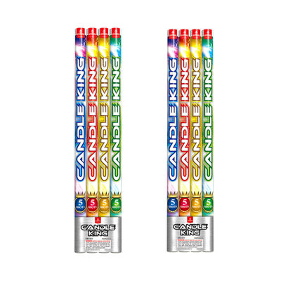 5 πυροβολισμοί Προσαρμόσιμα Ρωμαϊκά κεριά Πυροτεχνικά Πυροτεχνικά με 0.032 CBM για Φεστιβάλ και Εορτασμούς